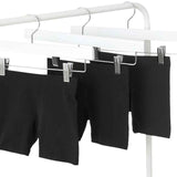 M&amp;amp;S Girls Cotton Rich Plain Shorts 3 Pack 2-7 Years Black