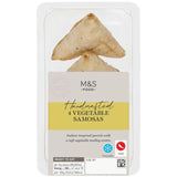 M&amp;amp;S Handcrafted 4 Vegetable Samosas   120g