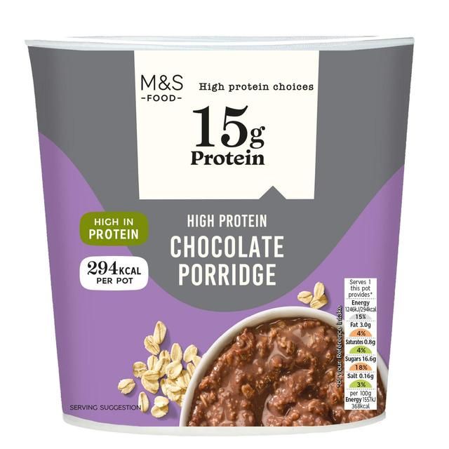M&amp;amp;S High Protein Chocolate Porridge   80g