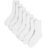 M&amp;amp;S Kids 7pk Ankle School Socks White