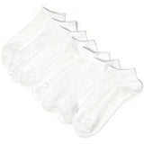 M&amp;amp;S Kids 7pk Cotton Trainer Liner Socks 3-16 Years White