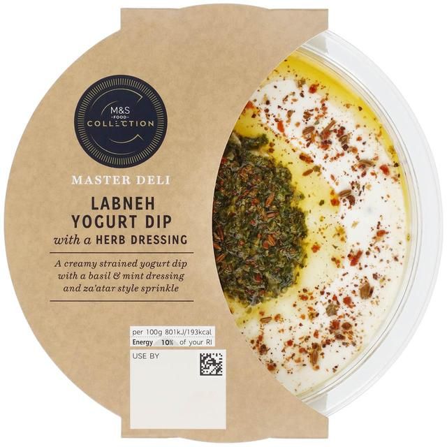 M&amp;amp;S Labneh Yoghurt Dip With a Herb Dressing   170g