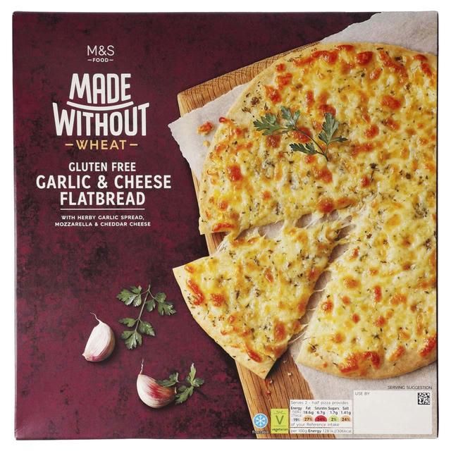 M&amp;amp;S Made Without Flatbread with Garlic &amp;amp; Cheese   230g