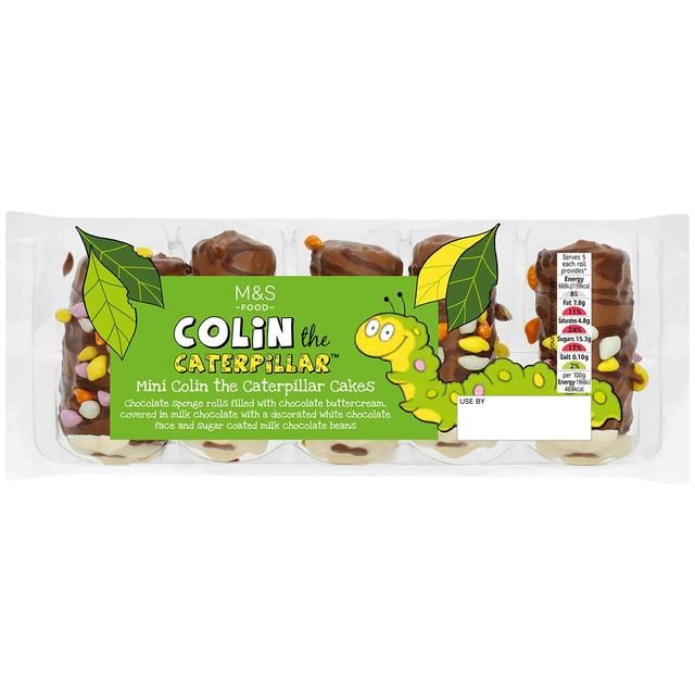 M&amp;amp;S Mini Colin The Caterpillar Cakes   5 per pack
