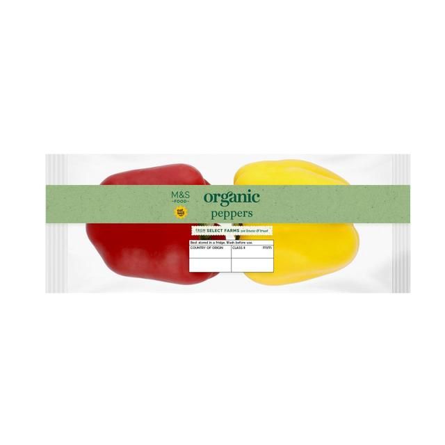 M&amp;amp;S Organic Peppers   2 per pack