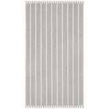M&amp;amp;S Pure Cotton Carved Stripe Extra Large Towel Light Grey