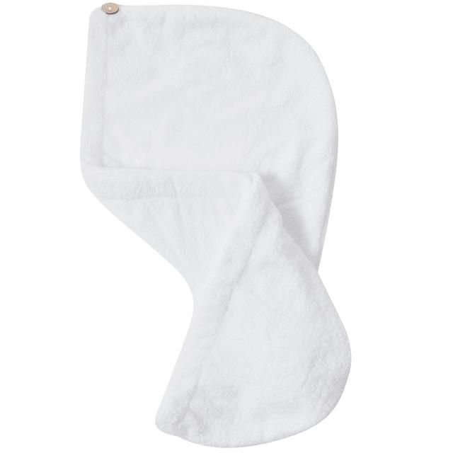 M&amp;amp;S Recycled Microfibre Hair Turban White
