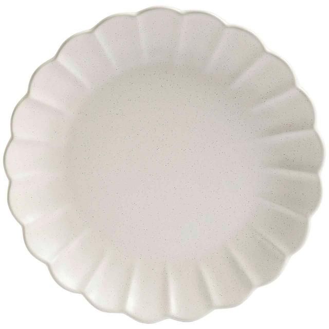 M&amp;amp;S Scallop Dinner Plate Natural