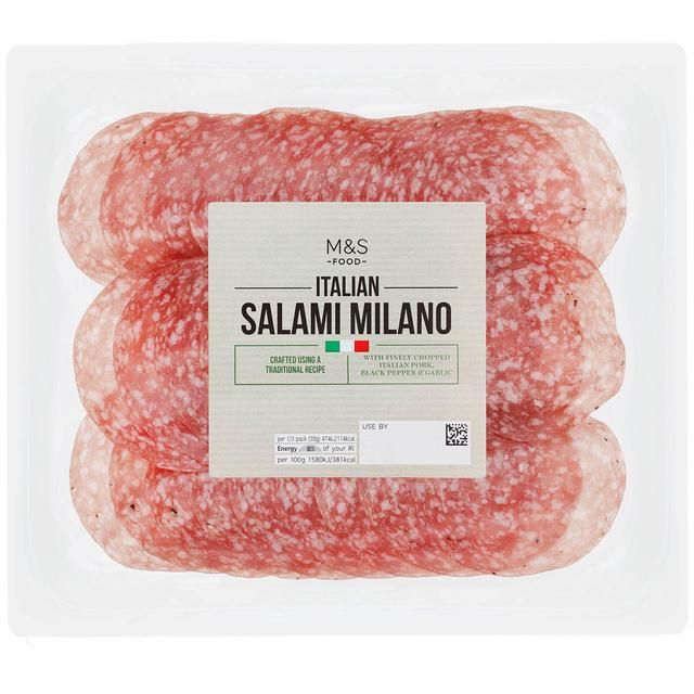 M&amp;amp;S Sliced Italian Salami Milano   90g