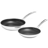 M&amp;amp;S Stainless Steel Frying Pan Set   2 per pack