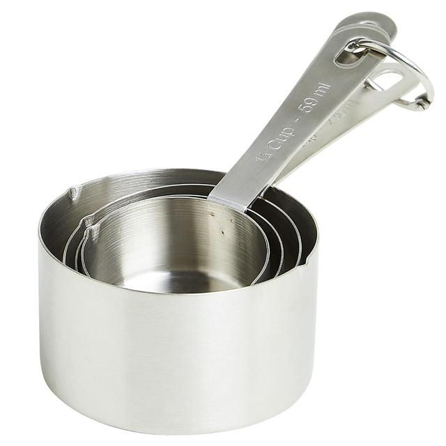 M&amp;amp;S Stainless Steel Measuring Cups Silver