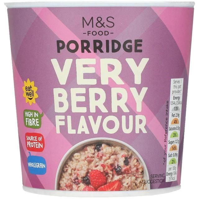 M&amp;amp;S Very Berry Flavour Porridge Pot   70g