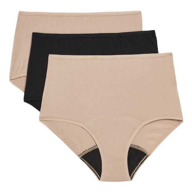 M&amp;amp;S Womens 3 Pack Heavy Absorbency Period Full Briefs Rose Quartz