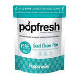 Popfresh, paquet de 25, parfum menthe poivrée