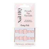 Nail HQ French Tip Toenails (24 Pieces)