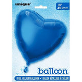 Ballon en aluminium en forme de cœur pour fête unique (paquet de 5) (18 pouces)