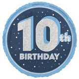 Ballon en aluminium prismatique unique pour un 10e anniversaire