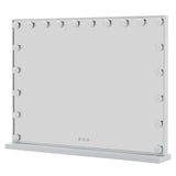 Miroir de maquillage lumineux Hollywood de Livingandhome, 80 x 62,5 cm