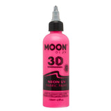 Moon Glow - Peinture textile néon UV - 125 ml - Rose intense