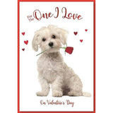 Simon Elvin One J'aime les chiots Carte de Saint-Valentin (Paquet de 6)