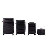 Livingandhome 4PCS Lockable Travel Suitcase Set