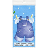 Unique Party Clothesline Plastic Baby Shower Tablecloth