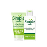 Ensemble de soins de la peau Simple Refresh &amp; Replenish