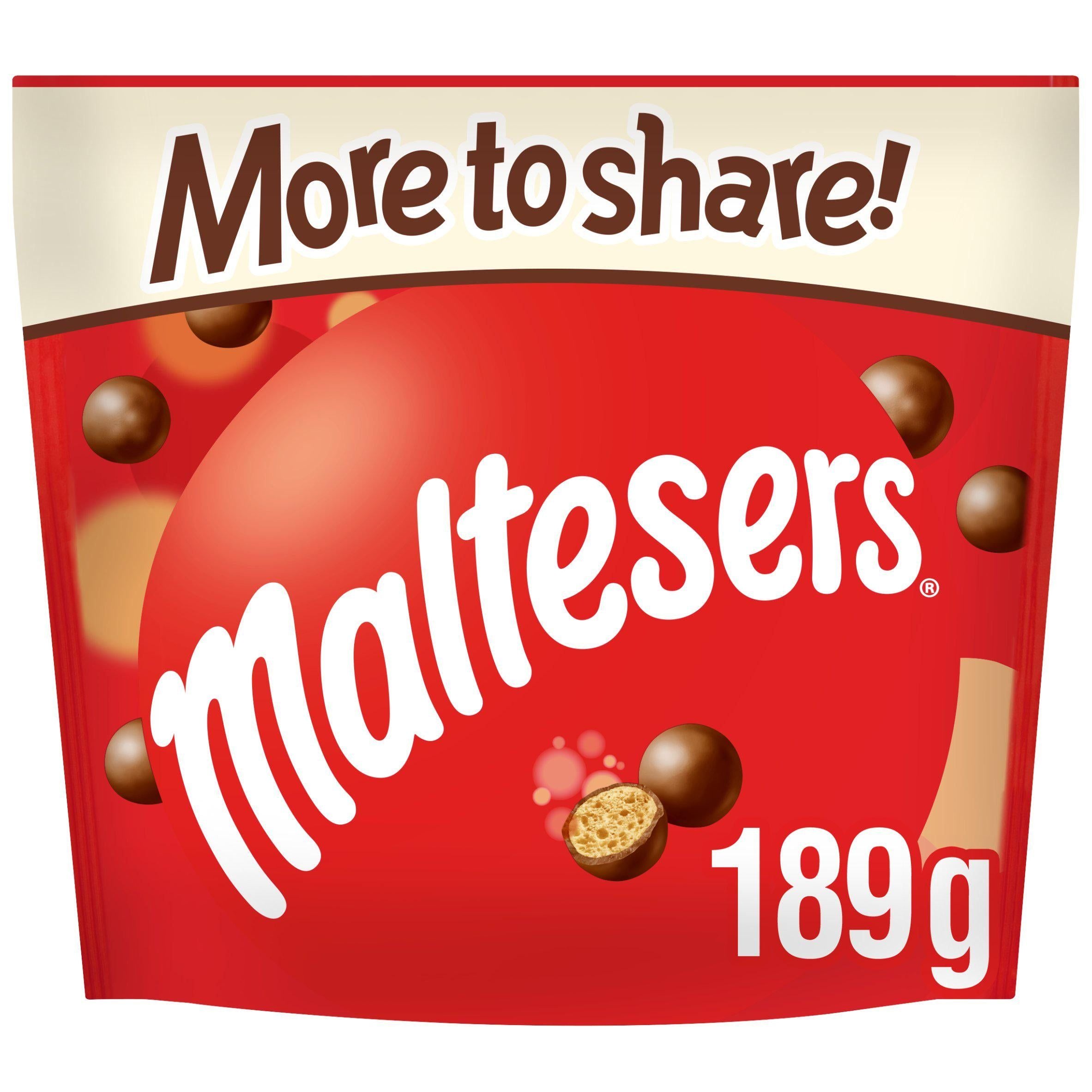 Maltesers Milk Chocolate &amp;amp; Honeycomb Sharing Pouch Bag Fairtrade 175g
