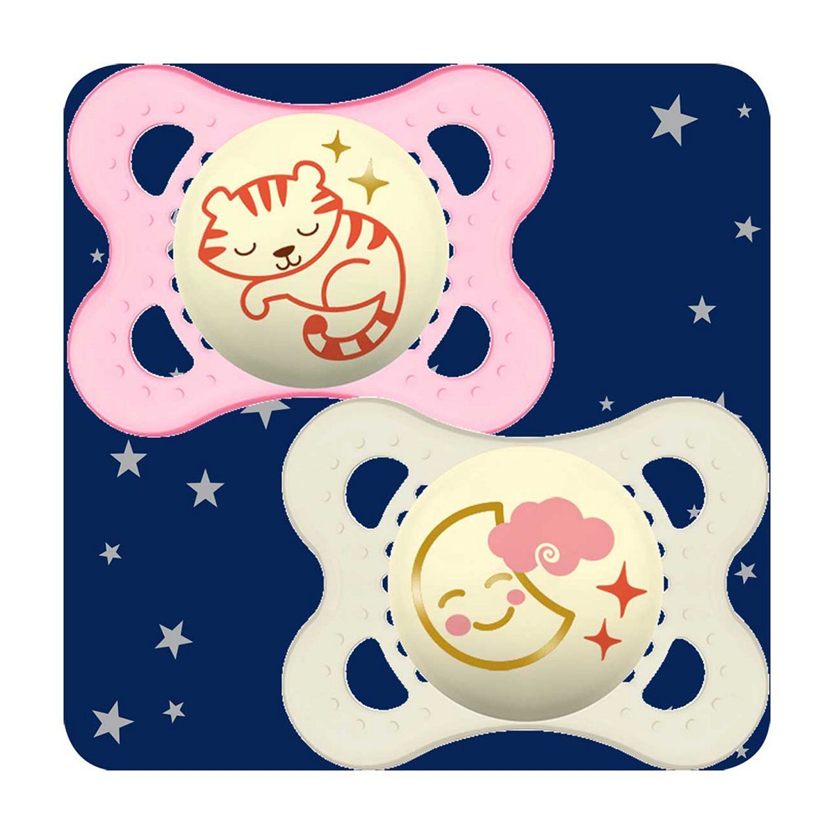 MAM 0+m Night Soother &amp;ndash; Pink