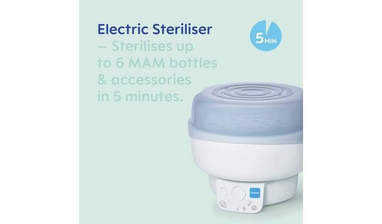 MAM Electric Steriliser &amp;amp; Express Bottle Warmer - Grey