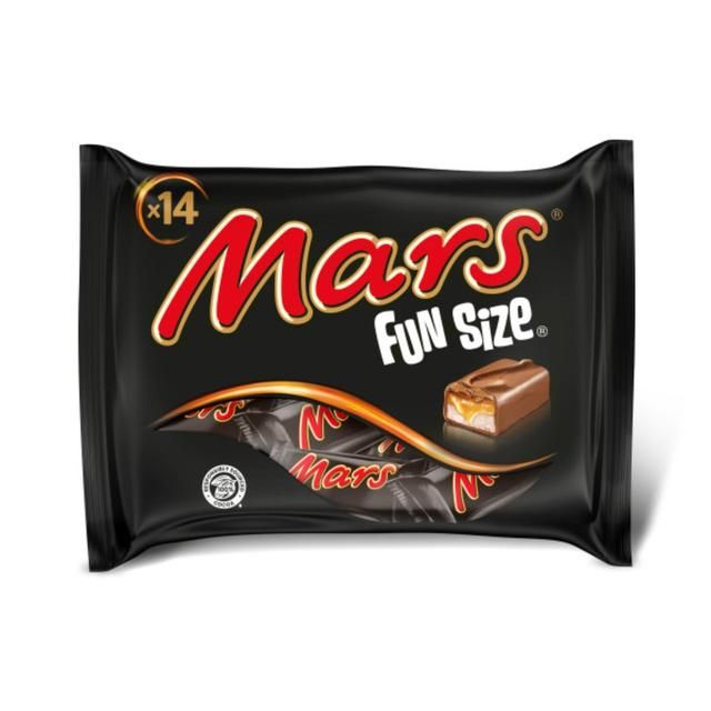 Mars Caramel Nougat &amp;amp; Milk Chocolate Funsize Snack Bars Multipack   275g