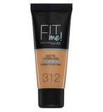 Maybelline Fit Me Matte &amp;amp; Poreless Liquid Foundation 30ml 312 Golden