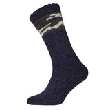 Mens Camo Heavy Gauge Boot Socks (UK 6-11) Navy / 1EA