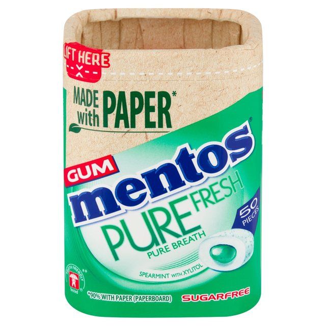 Mentos Gum Pure Fresh Spearmint Chewing Gum   100g