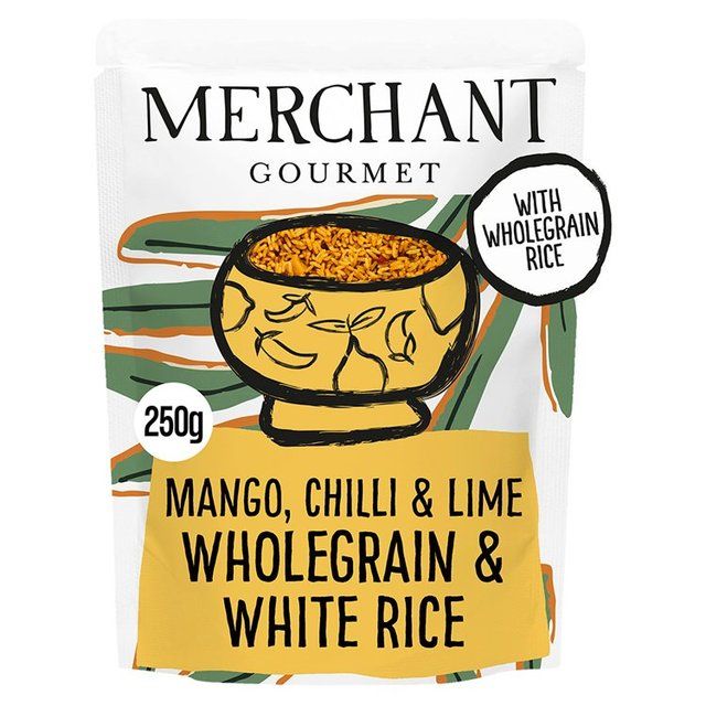 Merchant Gourmet Mango Chilli &amp;amp; Lime Wholegrain &amp;amp; White Microwave Rice    250g