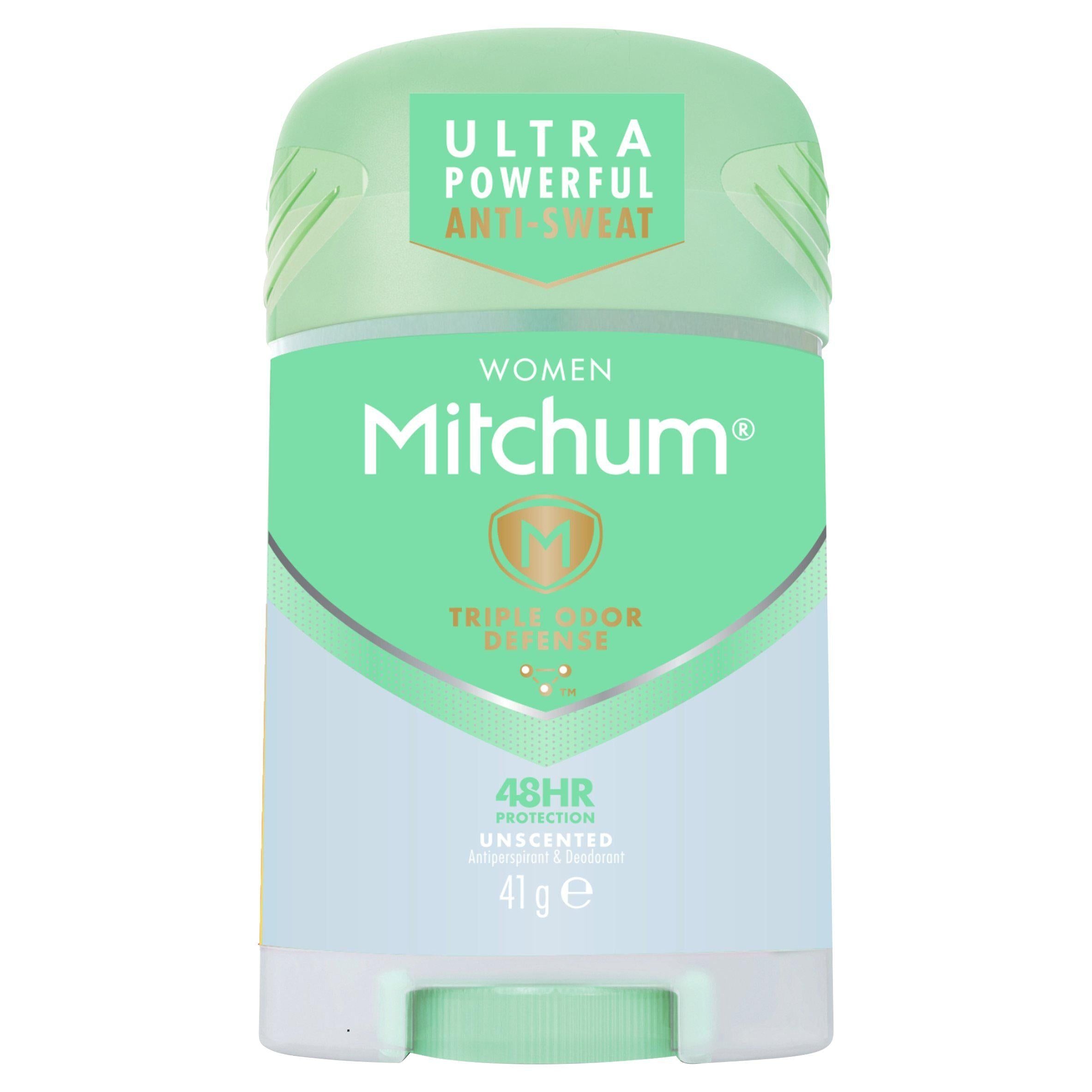 Mitchum Women Triple Odor Defense 48hr Protection Unscented Anti-Perspirant &amp;amp; Deodorant 41g