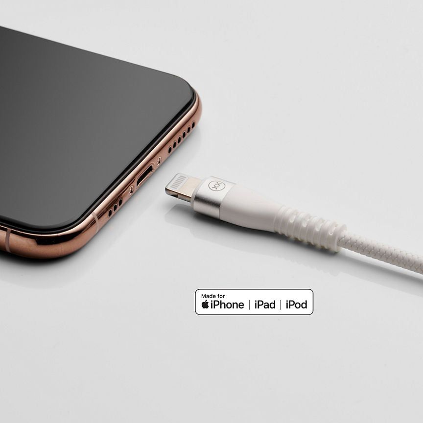 Mixx Ultra Durable Cable USB to Lightning Cable &amp;ndash; White 1.2m