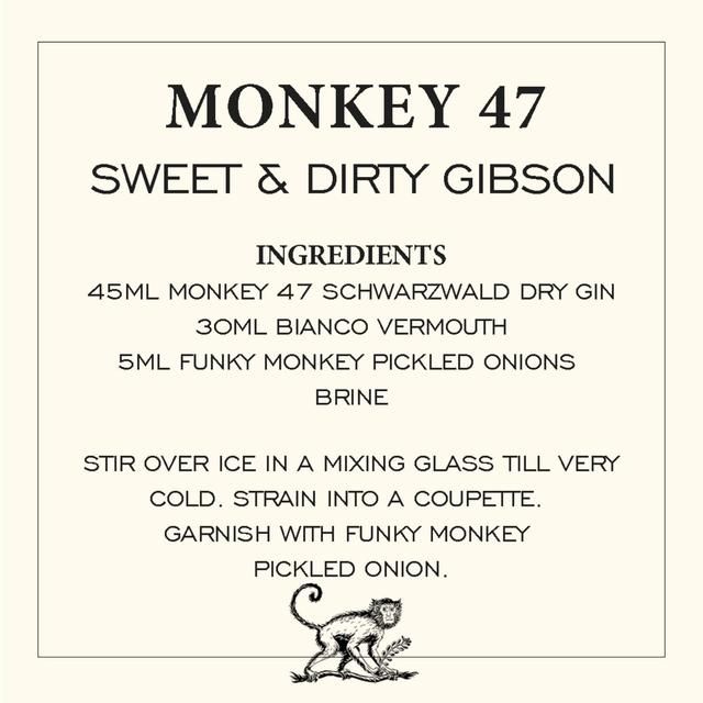 Monkey 47 Schwarzwald Dry Gin   50cl