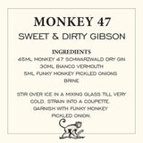 Monkey 47 Schwarzwald Dry Gin   50cl