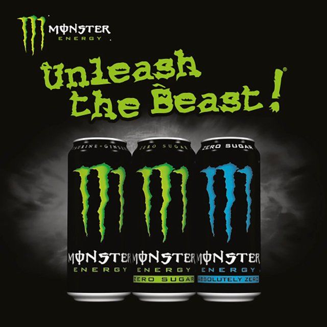 Monster Energy Drink Zero Sugar   4 x 500ml