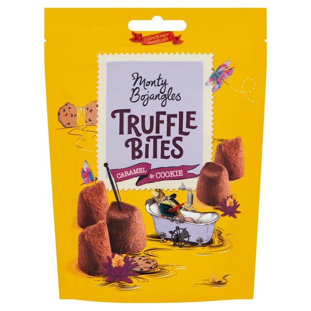 Monty Bojangles Truffle Bites Pouch Caramel &amp;amp; Cookie   100g