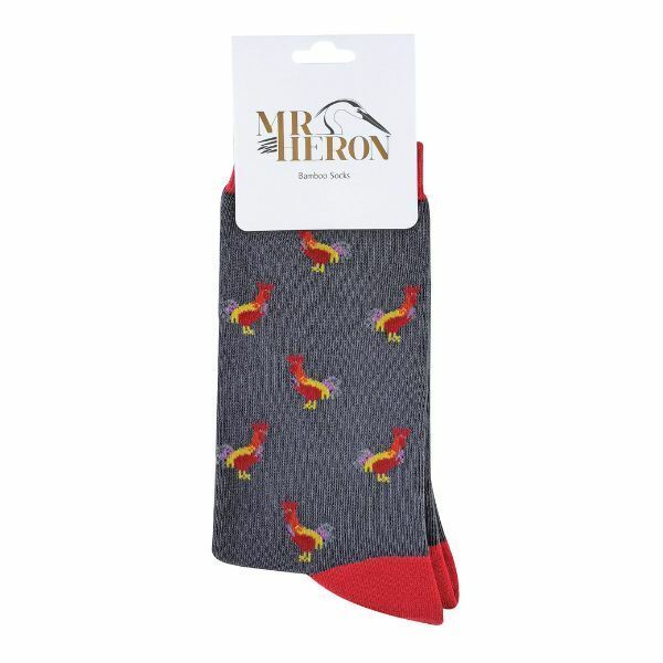 Mr Heron Mens Animal Design Bamboo Socks 6-11 UK