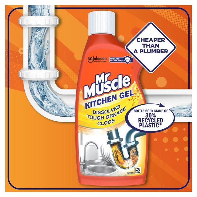 Mr Muscle Kitchen Drain Gel   500ml
