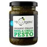 Mr Organic Vegan Basil &amp;amp; Chilli Pesto   130g