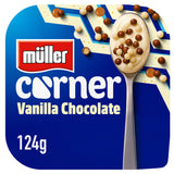 M&amp;uuml;ller Corner Vanilla Yogurt With Chocolate Balls 124g