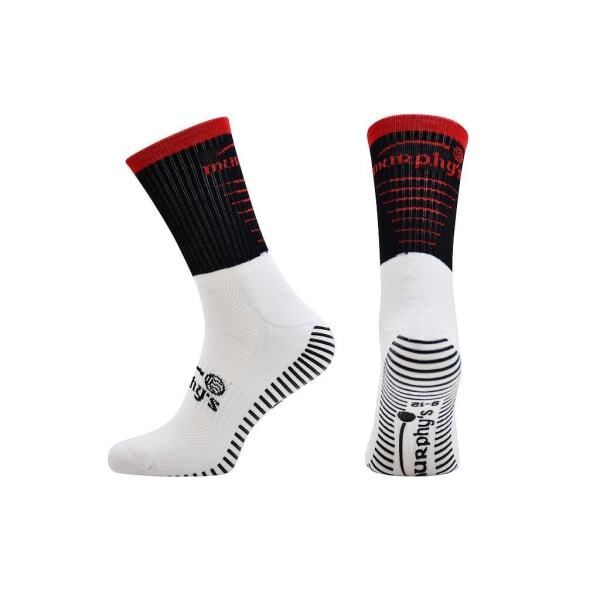 Murphys Adult Pro Mid GAA Socks (6-8) Black/Red / 0.09EA