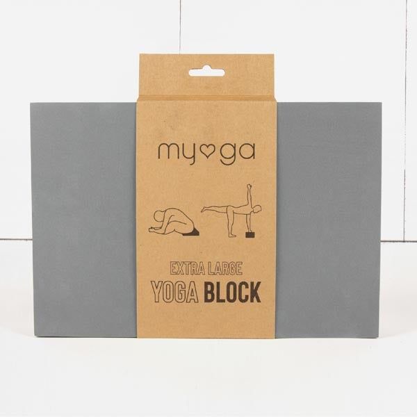 Myga Extra Large Foam Yoga Block - Royal Blue Grey