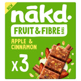 Nakd Apple Cinnamon Fruit &amp;amp; Fibre Bars 3x44g