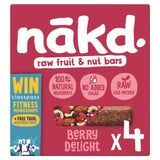 nakd. Berry Delight Fruit &amp;amp; Nut Bars Multipack   4 x 35g