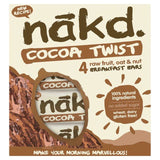 nakd. Cocoa Twist Fruit Nut &amp;amp; Oat Bars Multipack   4 x 30g
